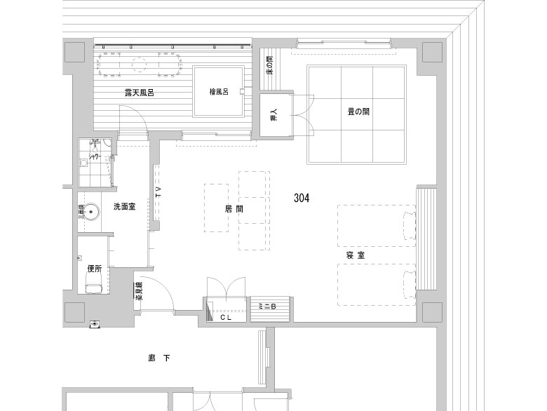 304 檜露天風呂付